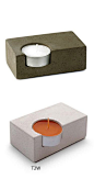 Single Concrete Tea-Light Candleholder