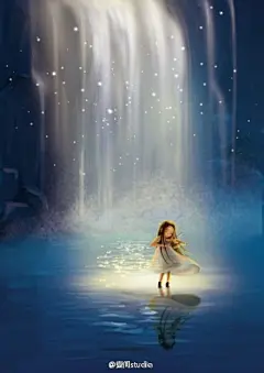 [【插画】舞动人生] 每个人的心里都潜藏着一条悲伤的河流。你有你的疼痛，我有我的艰辛。如人饮水，冷暖自知。