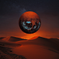 抽象的太阳升起星球激情的音乐专辑封面设计国外CG模板欣赏 SUNRISE IN THE THIRD SYSTEM : inspired by the music of TANGERINE DREAM
