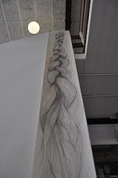 秀发素描插画---酷图编号1046703