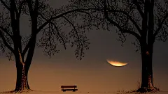 孤独的长椅唯美风景桌面壁纸 高清第7张