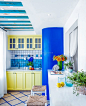2017地中海风格家庭小面积厨房设计效果图片