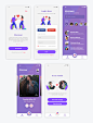 类似探探的匹配约会app ui .xd素材下载 - 豆皮儿