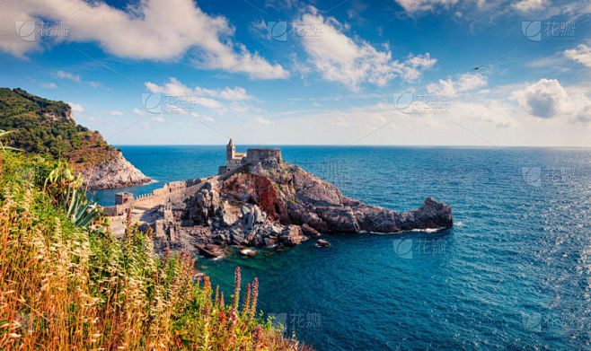 地中海,欧洲,利古里亚大区,城镇,旅游目的地,海景,春天,意大利,拉斯佩济亚