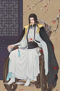 工笔古风绝美插画：公子如风、美人似画，谁是你的小说男主脸！