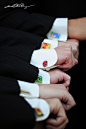 groomsmen cool gift: Custom superhero cufflinks!