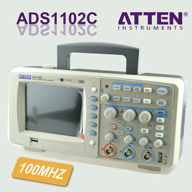 厂家授权 特价 安泰信 ADS1102C 彩色双通道100M数字智能示波器 #授权# #智能#-花瓣网