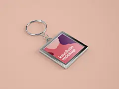 大气流行钥匙扣品牌LOGO样机