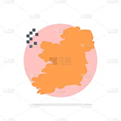 抽象,圆形,背景,地球形,北爱尔兰,平坦的,非都市风光,形状,三维图形,轮廓
