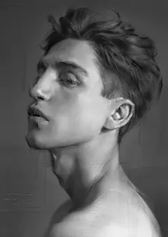 portrait, Julia Razumova : wacom intuos