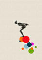 Print of an original collage: Jump by HappyRedFishArt on Etsy: 