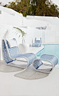 It's been said that the perfect design is achieved when there is nothing left to take away. Elemental and edited to a fluid penstroke of a shape, the Amalfi Lounge Chair and Ottoman is like poetry in motion... with sensuous curves expressed in crystal-wea