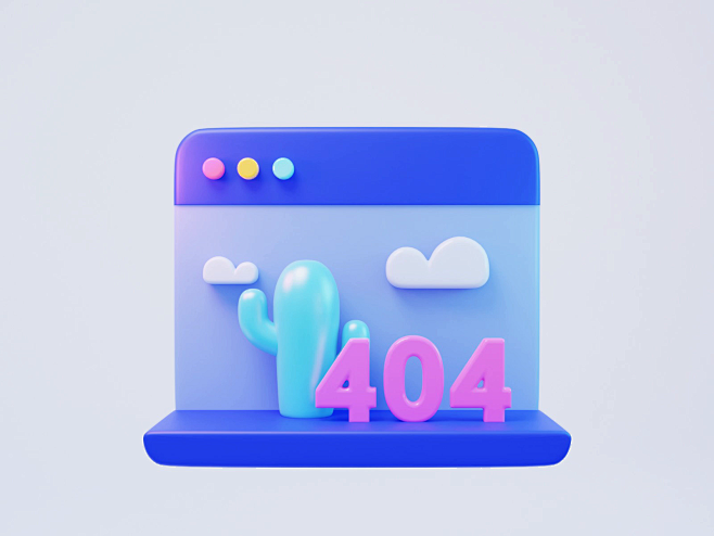 3D animation-404  图标...
