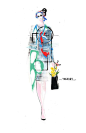 Renshou-Zhang-Thom-Browne Fashion illustration