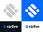 Striive logo design strive golden ratio management manager square i dot lines text s monogram lettering branding logo