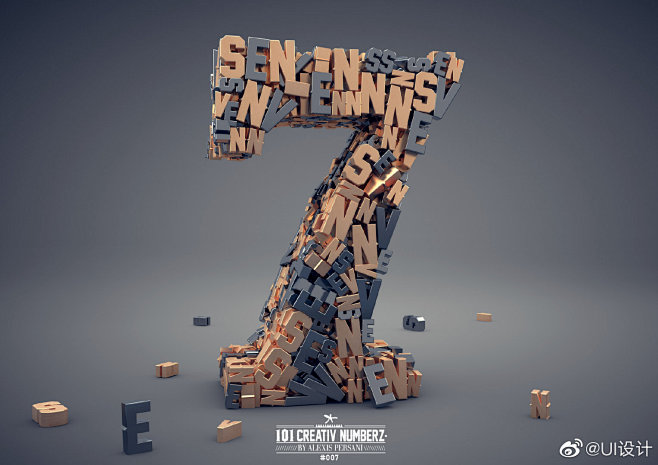 3D创意数字-7