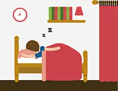 学生作息矢量图免抠素材 页面网页 平面电商 创意素材 png素材