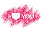 i love you  素材png