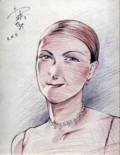 模特儿（动漫）手绘漫画插画国产原创卡通