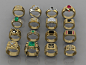 Ring Collection 16 files 3D model 3D printable | CGTrader