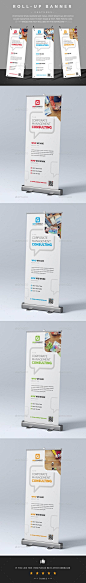 Corporate Roll-Up Banner Template PSD