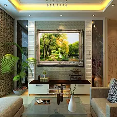 东隅油画艺术黄金大道纯手绘欧式风景书房壁画客厅挂画餐厅装饰画-淘宝网