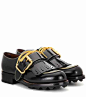 Leather Derby shoes | Prada