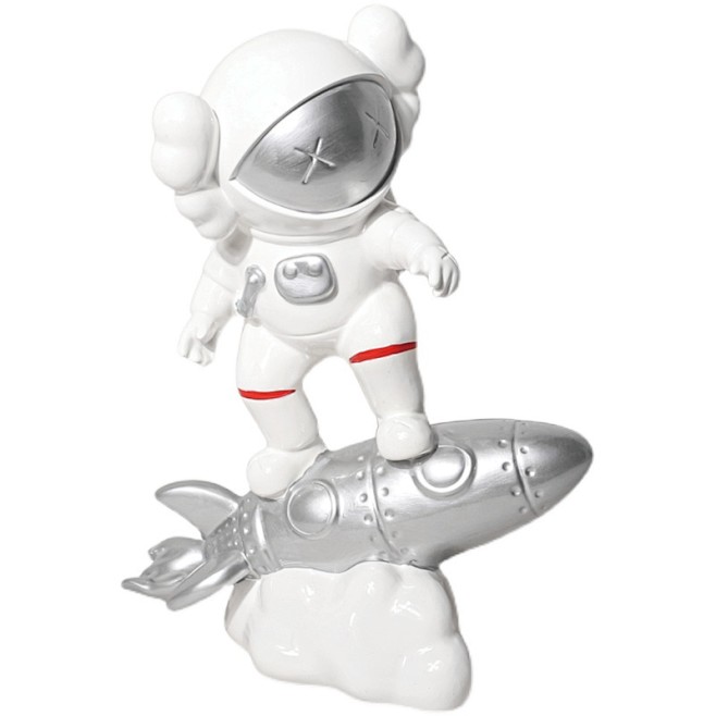 一匚儿童房创意可爱太空人白色艺术摆件售楼...