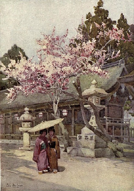 【1908年的日本园林与寺庙】作者：艺术...