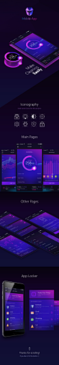 Mobile cleaner app UI & UX : Hello! This is a concept design for mobile app cleaner. It is only all-in-one speed booster and antivirus app. I hope you will definitely like it. :)