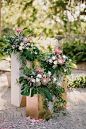 This Miami wedding glows UP with reception lantern glory! Modern fashion, tropical palm fronds and industrial color blocked decor elements work together to make this a garden wedding with a twist. And basically a contempo paradise! #ruffledblog