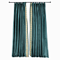美式简约现代轻奢绒布墨绿色RY6客厅卧室样板房定制窗帘纱成品布-淘宝网