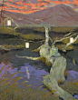 河童-沼泽地_麦子自留地__插画师作品_涂鸦王国gracg.com