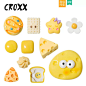 CROXX 土豆奶酪洞洞鞋配饰鞋花卡通可爱智必星diy装饰扣crocs饰品-淘宝网
