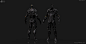 Exoskeleton Concept Design - FRAMESHIFT GAME CONCEPT ART, Andrea Chiampo : Frameshift Cybernetics, a division of Frameshift Corporation, had created many cybernetic devices to augment human function. Aural and Ocular implants were used to convey informati