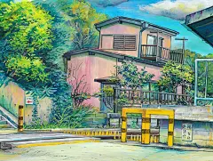 Mateusz日本东京小店水彩建筑 (70)