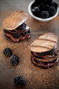 Chocolate Blackberry Mille Feuille | For the Love of Chocolate #赏味期限# #甜品# #吃货# #饼干#