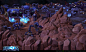 Rocks and crystals, Michael vicente - Orb : Some rocks and crystals I made for the starcraft map in heroes of the storm.