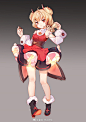 给@机动战队 画的曦夜和时装，天天被说胖，结果忍不住越画越胖。胖胖的多可爱啊...胖胖的好啊 @百万胖虎