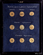 德国天文学家Maria Clara Eimmart (1676-1707) 描绘的月相星象图 ​​​​