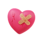 Broken Heart 3D Illustration