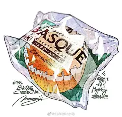插画师Maomomiji每天都会绘制一款吃过的的便利店零食插图，至今已经683款了！（ins：maomomiji） ​ ​​​​