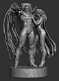 Sinister Dio - commission work, Rodrigue Pralier : This is a Sinister and Goblin Queen sculpt that I completed earlier this year for a private commission
the base was provided by the client