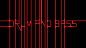 General 1920x1080 red line art simple background drum and bass music typography