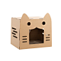 猫抓板瓦楞纸猫窝猫咪纸箱磨爪器别墅房子耐磨盒子爬架玩具猫用品