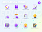 12个教育相关的运营图标icon源文件，UI图标sketch源文件
