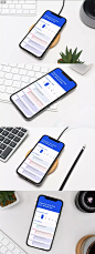 高品质的手机APP UI样机展示模型mockups