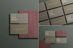 极简主义名片品牌样机集 (PSD,JPG)