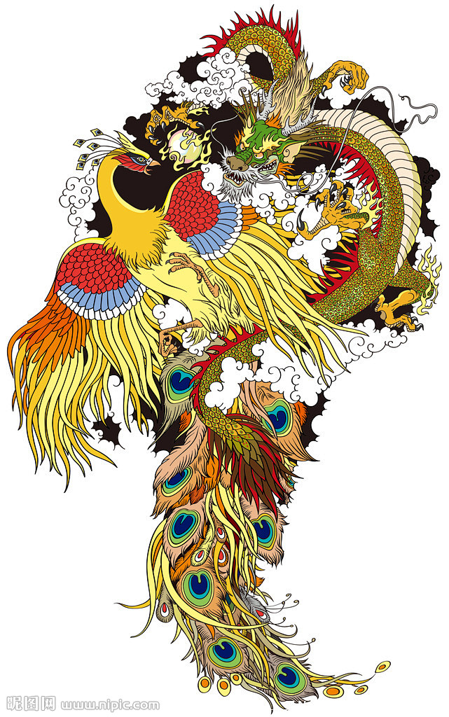 龙飞凤舞中国龙凤凰