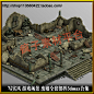 游戏美术资源页游写实废墟3Dmax场景建筑三渲二高模型贴图素材-淘宝网